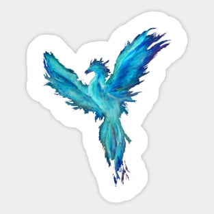 Blue phoenix Sticker